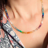 Multi-stone rainbow lover necklace 