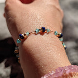 lapis lazuli apatite holi bracelet