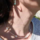 Apatite Tresse gold filled earrings