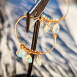 Indian Ethiopian Opal Earrings