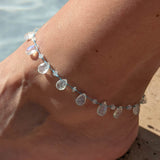 Moonstone Petal Anklet
