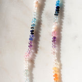 Multi-stone rainbow lover necklace 