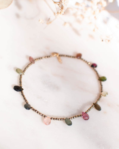 anklet tourmaline scaled