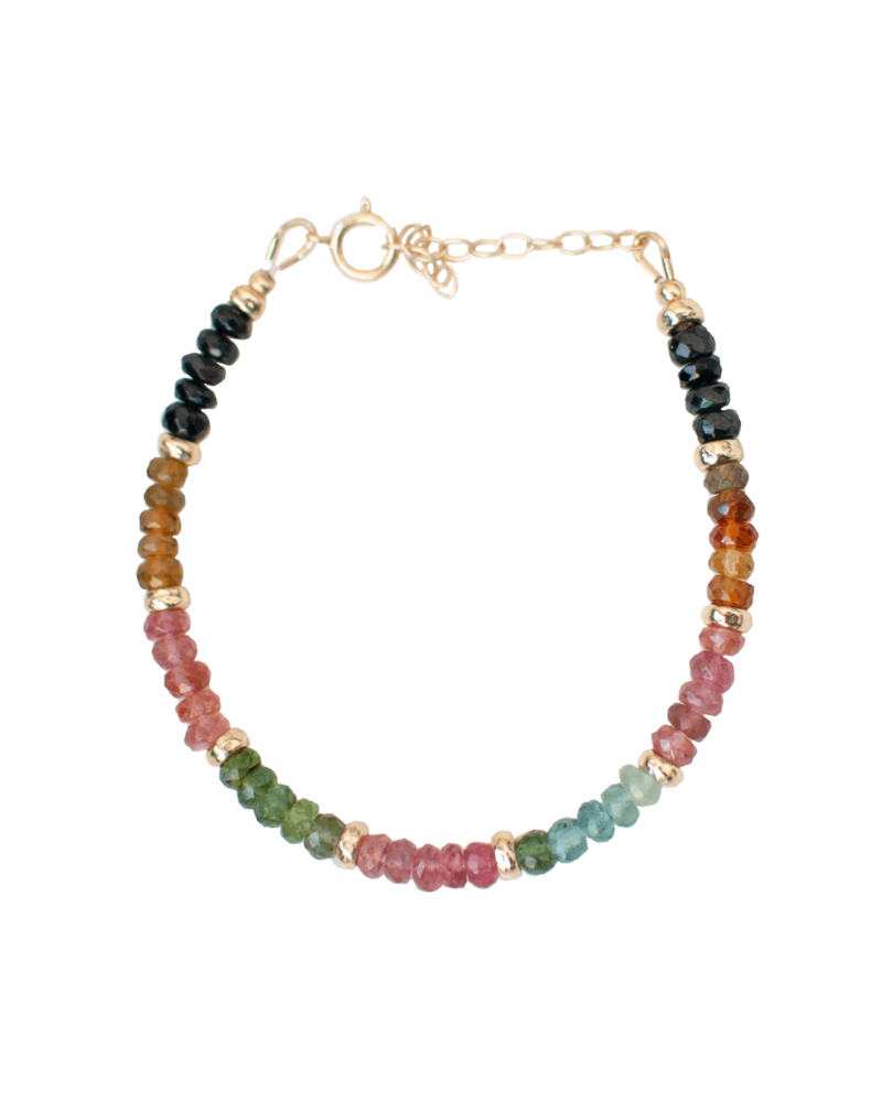 bracelet tourmaline rainbow stonology