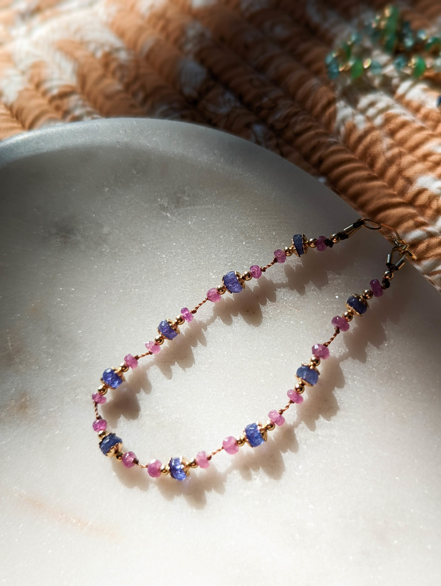 Lapis Bleu Opale Lisse Perles 8-9mm Gemme Rondelle Briolette Perles pour  Bijoux
