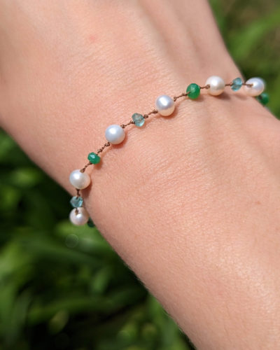 bracelet perle ecume porte au soleil